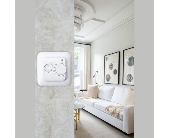 Терморегулятор для тёплого пола ТеплоСофт механический RTC 70.26 белый 7026 – изображение 6