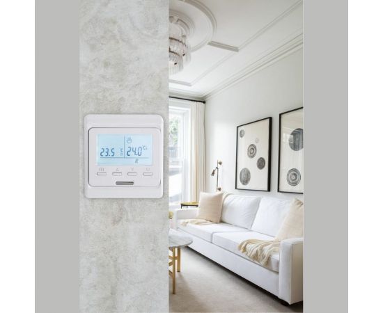 Терморегулятор для тёплого пола ТеплоСофт электронный E51.716 белый 51716 – изображение 7