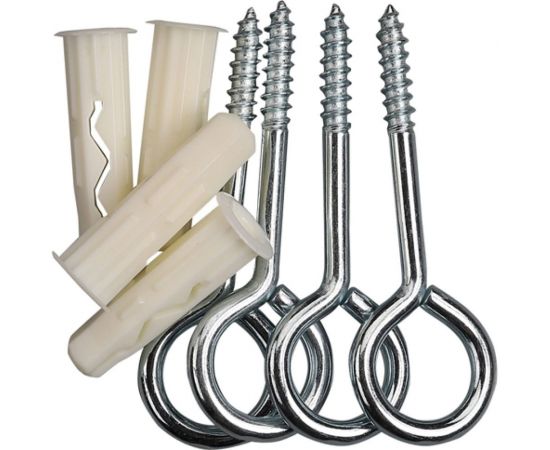 Петля-шуруп ЕВРОПАРТНЕР Zn L32 x d5,8 x O12 в компл. c дюбелем MULTI 8x32 4шт. MP 313 17 