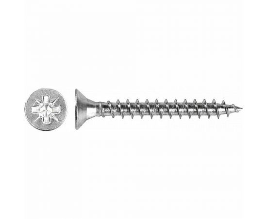 Саморез КРЕП-КОМП белый цинк, POZY, 4х40, 70 шт. бд440мф 