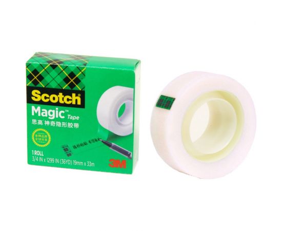 Невидимая клейкая лента SCOTCH 810 Magic в коробочке, 19 мм х 33 м 7100024666 