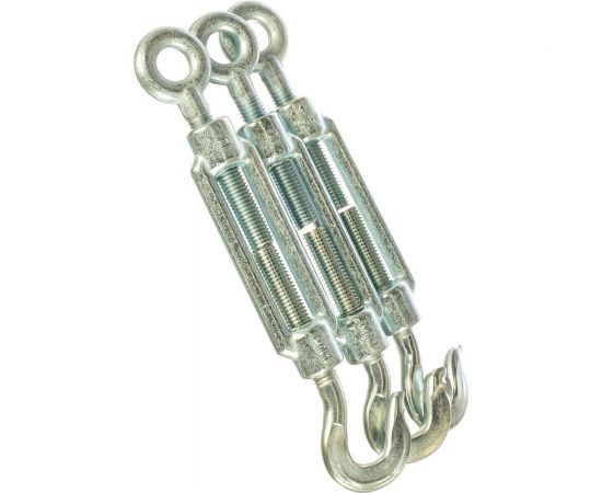 Талреп Зубр DIN 1480, крюк-кольцо, оцинкованный, кованая натяжная муфта, М14, ТФ5, 3 шт 4-304355-14 