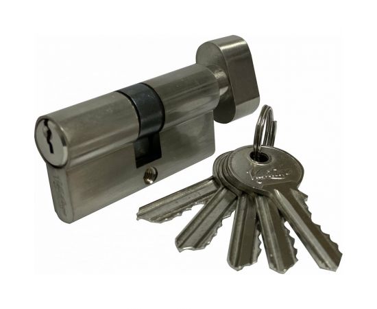 Цилиндровый механизм Вантаж (5 ключей; матовый никель) VC70-5SN 