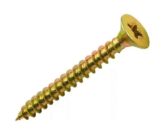 Универсальный шуруп для дерева Саморезик 3,5х30 потайн. желт. Pz-2, 1000 шт. SYZ-3,5х30-1000 