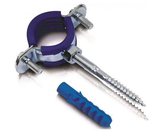 Металлический хомут Blue Ocean шуруп и дюбель - 75/М8х80 PPRF/MSHTS 75 
