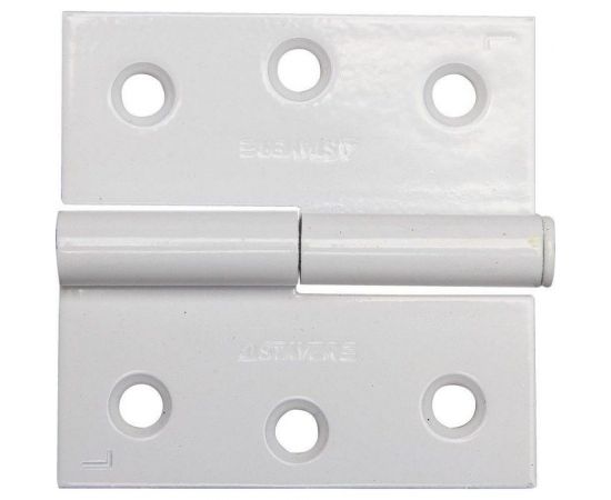Дверная разъемная петля STAYER Master цвет белый левая 75 мм 37613-75-2L 