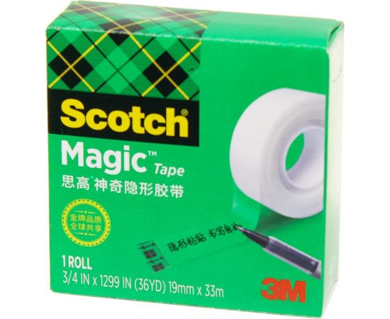 Невидимая клейкая лента SCOTCH 810 Magic в коробочке, 19 мм х 33 м 7100024666 – изображение 2