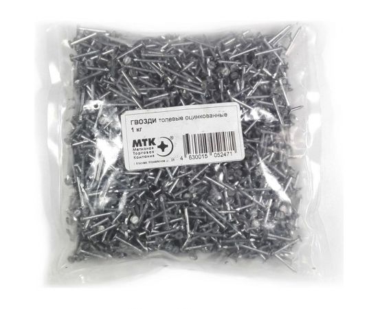 Толевые гвозди МТК Zn пакет 1 кг, 2,0x20 1770020020 – изображение 2
