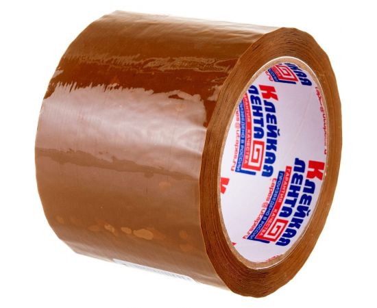 Упаковочная клейкая лента ООО Комус 75 мм х 66 м х 47 мкм, коричневая, Россия 27257 – изображение 2