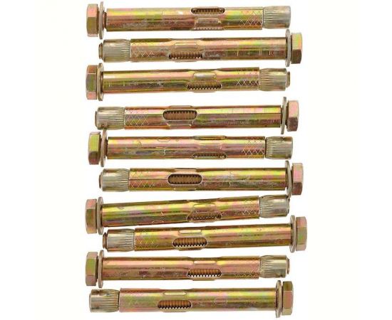 Анкер распорный с болтом (10х80 мм; 10 шт.) Хортъ 26134-0 – изображение 2