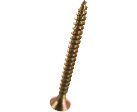 Универсальные желтые саморезы Стройбат 4.5х50 мм 200 шт.2641140/076151 – изображение 2