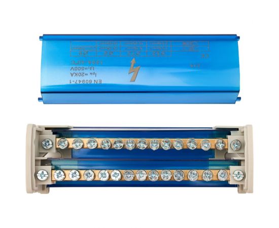 Шина на DIN-рейку в корпусе кросс-модуль REXANT 2x15 11-2302-15 – изображение 2