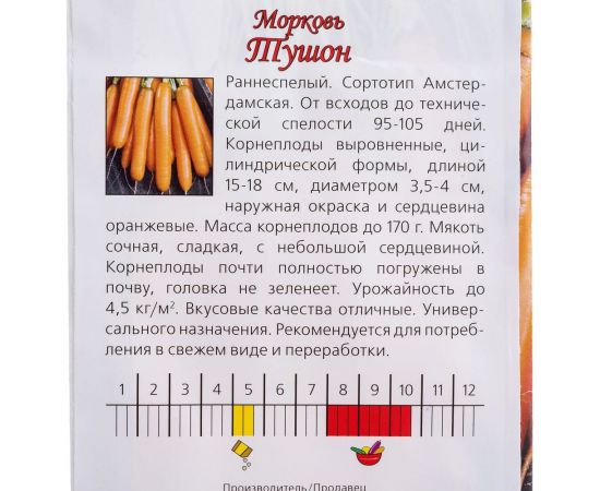 Семена Агрони Морковь ТУШОН 1581 – изображение 3