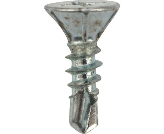 Оконный саморез KRANZ сверло 3,9x13, белый цинк, 500 шт. KR-01-3722-008 – изображение 3