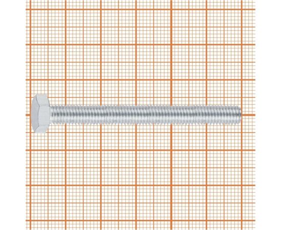 Болт с шестигранной головой FastenPro DIN 933 10.9 M8x80 4 шт., FP-подвес 14-0020577 – изображение 4