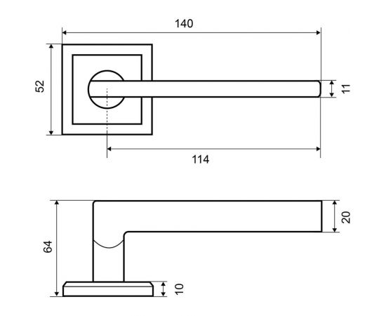 Комплект для двери Фабрика замков FZ SET 25L 100 BP СТ-00000979 – изображение 5