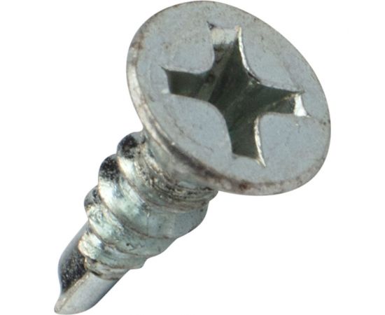 Оконный саморез KRANZ сверло 3,9x13, белый цинк, 500 шт. KR-01-3722-008 – изображение 5