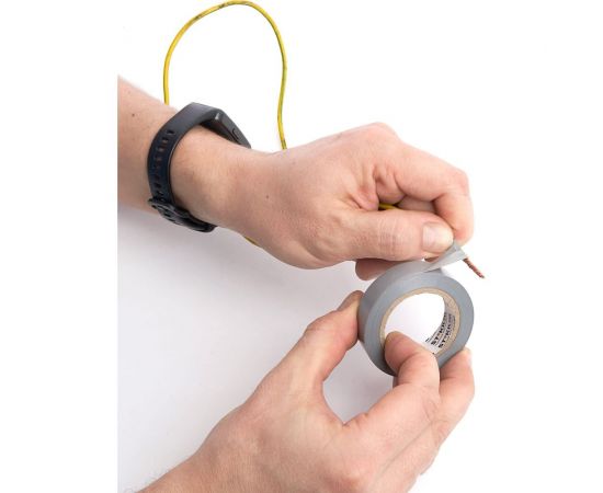 Изоляционная лента STEKKER intp01315-10 0,13x15 мм, 10 м, серебро 39902 – изображение 5