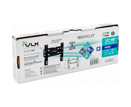 TV кронштейн VLK TRENTO 37 black 51042 – изображение 8