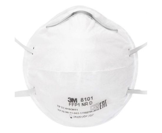 Противоаэрозольная фильтрующая полумаска 3М 8101 класс защиты FFP1 NR D 7100050785 