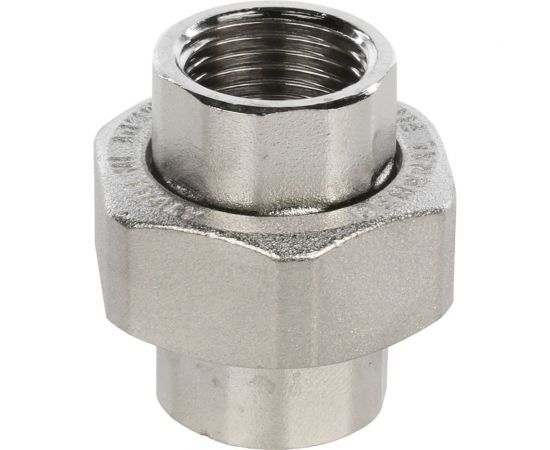 Никелирова��ное разъемное соединение американка STOUT ВВ RG008Q0SGHT6PS 