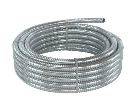 Металлорукав из оцинкованной стали DKC DN 26мм, Dвнутренний 26,5мм, Dнаружный 30,0мм, IP 40, 25м 667R2630 