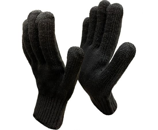 Трикотажные плотные двойные зимние перчатки Master-Pro® АГАТ 2 пары 11007-AG-5 