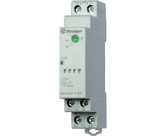 Модульное фотореле Finder 1 перекидной контакт 16А, 230В AC, 113182300000 