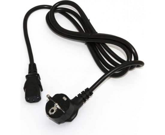 Кабель питания компьютера Hyperline PWC-IEC13-SHM-5.0-BK (Schuko+C13) (3x1.0), 10A, угловая 34929 