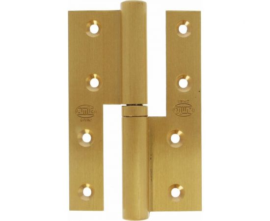 Навесная пружинная односторонняя петля латунь Amig D-левая 418-120x80 