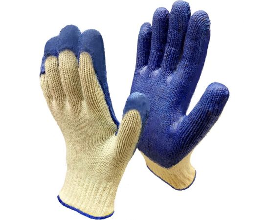 Рабочие двойные перчатки Master-Pro® СУПЕРСТРОНГ х/б, со сплошным ПВХ покрытием, 1 пара 19007-SST 