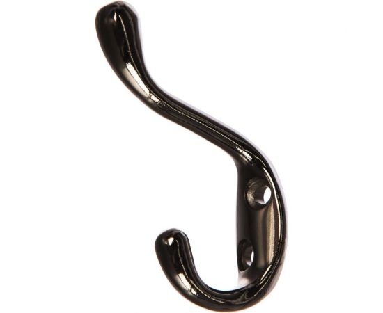 Мебельный крючок JET 586 двухрожковый, алюминий, черный никель CQ586A.002NP99 