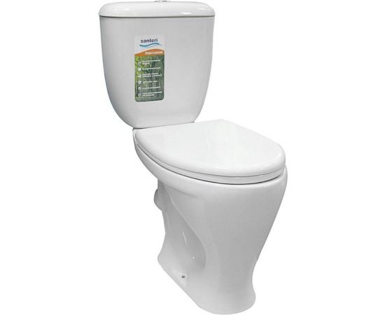 Унитаз-компакт Santeri Воротынский белый, нижний подвод 1.P401.7.S00.00B.F 023-1629 