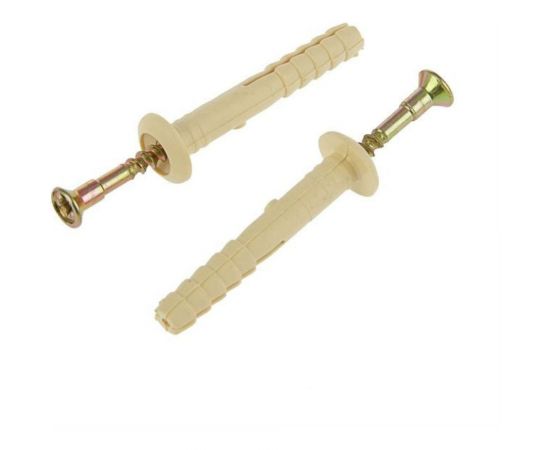 Дюбель-гвоздь Tech-Krep 6х40 грибовидная манжета, нейлон 12 шт - пакет 102938 