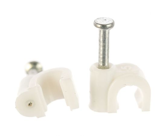 Круглая пластиковая скоба 5мм, 50шт TDM SQ0514-0012 – изображение 2