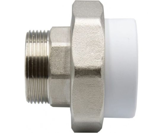 Комбинированная муфта VRT разъемная, наружная, 50х1 1/2"", EVER plast, белый 532364 – изображение 2