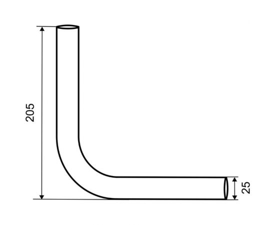 Соединительный уголок для трубы Palladium 25x1 мм JF-32 CP СТ-00001067 – изображение 2