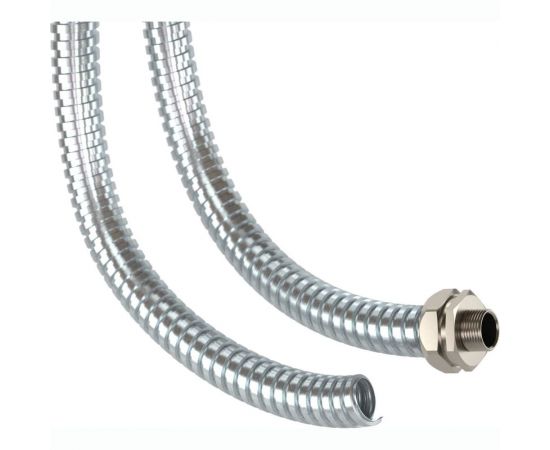 Металлорукав из оцинкованной стали DKC DN 26мм, Dвнутренний 26,5мм, Dнаружный 30,0мм, IP 40, 25м 667R2630 – изображение 2