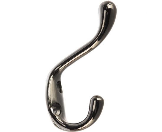Мебельный крючок JET 586 двухрожковый, алюминий, черный никель CQ586A.002NP99 – изображение 2