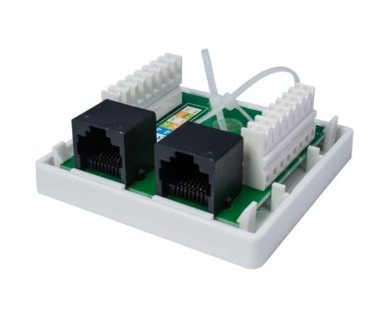 Компьютерная розетка SUPRLAN 8P8C /RJ-45/, UTP, Cat.6, 2 порта 10-0310 – изображение 2