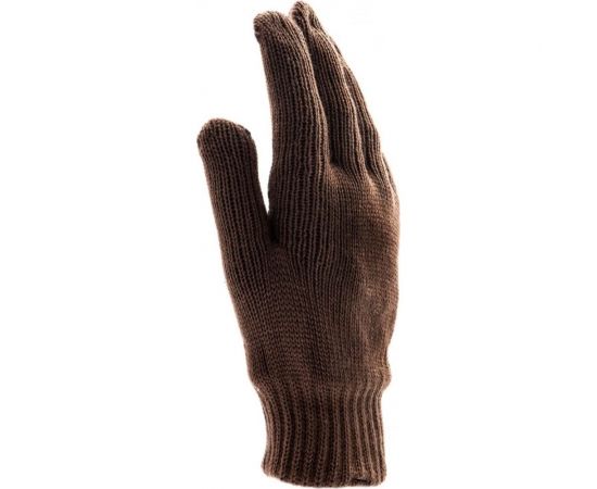 Трикотажные двойные полушерстяные перчатки Сибртех с ПВХ покрытием 68634 – изображение 2