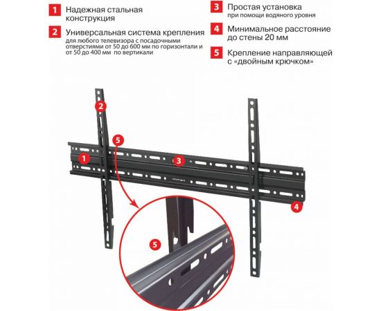 TV кронштейн Arm media PLASMA 1 black 10205 – изображение 3