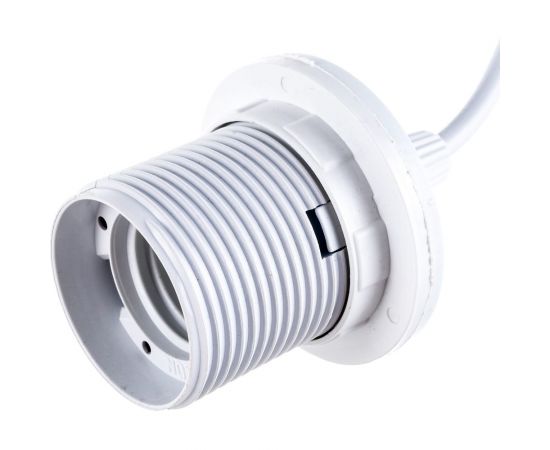 Патрон NE-AD E27 со шнуром для ламп, термопластик, Белый, 1/150, A3102-02 – изображение 3