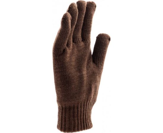 Трикотажные двойные полушерстяные перчатки Сибртех 68633 – изображение 3