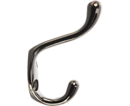 Мебельный крючок JET 586 двухрожковый, алюминий, черный никель CQ586A.002NP99 – изображение 3