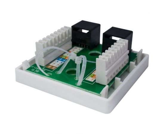 Компьютерная розетка SUPRLAN 8P8C /RJ-45/, UTP, Cat.6, 2 порта 10-0310 – изображение 3