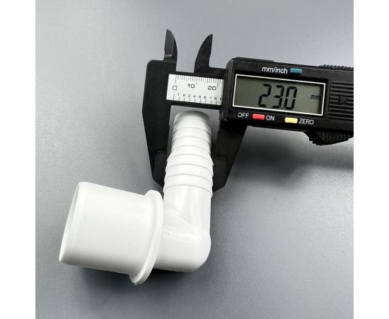 Переходник угловой для подключения сливного шланга Профитт 20x23x32, белый 2227244 – изображение 3