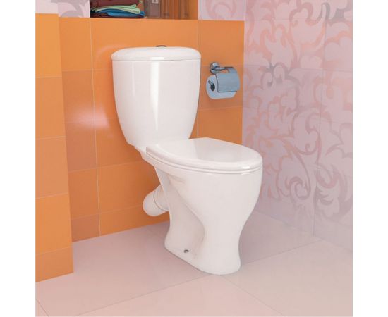 Унитаз-компакт Santeri Воротынский белый, нижний подвод 1.P401.7.S00.00B.F 023-1629 – изображение 3