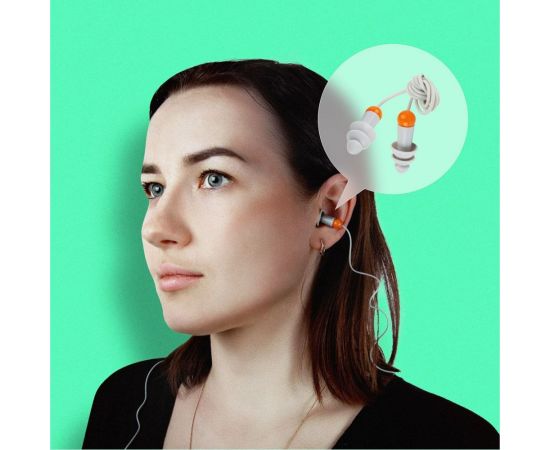 Противошумные многоразовые силиконовые беруши со шнурком Jeta Safety Sonido MAX в чехле JEM31 – изображение 4