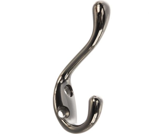 Мебельный крючок JET 586 двухрожковый, алюминий, черный никель CQ586A.002NP99 – изображение 4